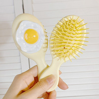 Folding Airbag Comb Fried Egg Small Comb Portable Mini Air Cushion Comb Girl Head Massage Comb Mirror Gift First Choice