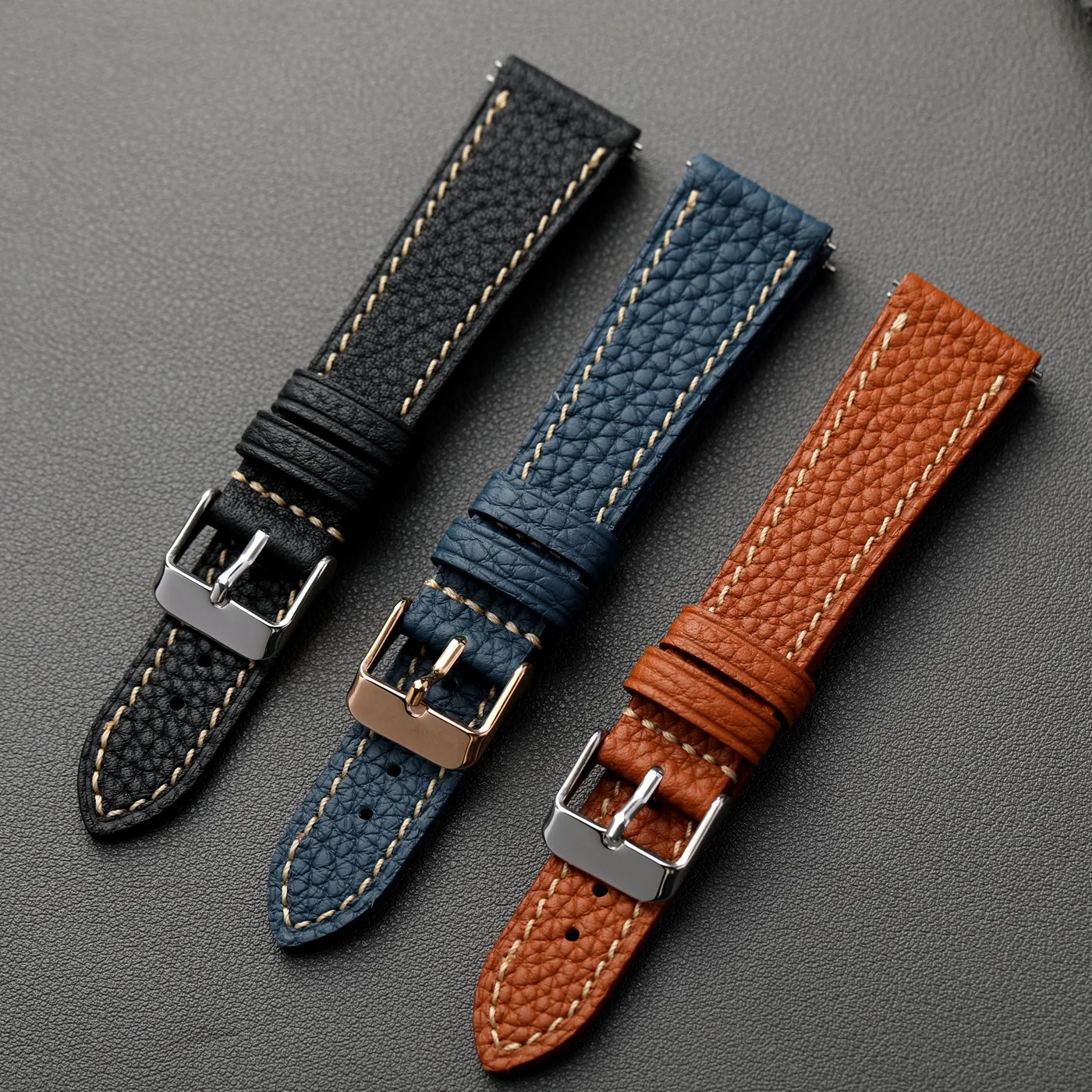 

Высококачественный кожаный ремешок, 18, 19, 20, 21, 22 мм, мягкий кожаный ремешок в стиле ретро, серый слон, ледяной синий, совместимый с