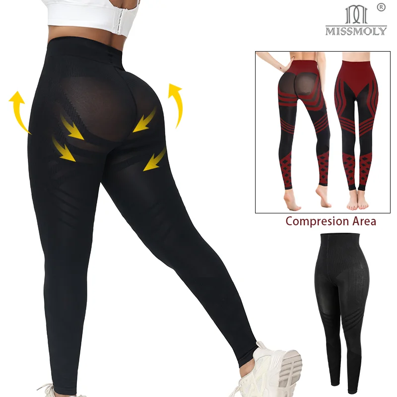 

Miss Moly High Waist Pants for Women Strip Compression Shapewear Panties Tummy Control Butt Lifter Anti Cellulite Sexy Slimming