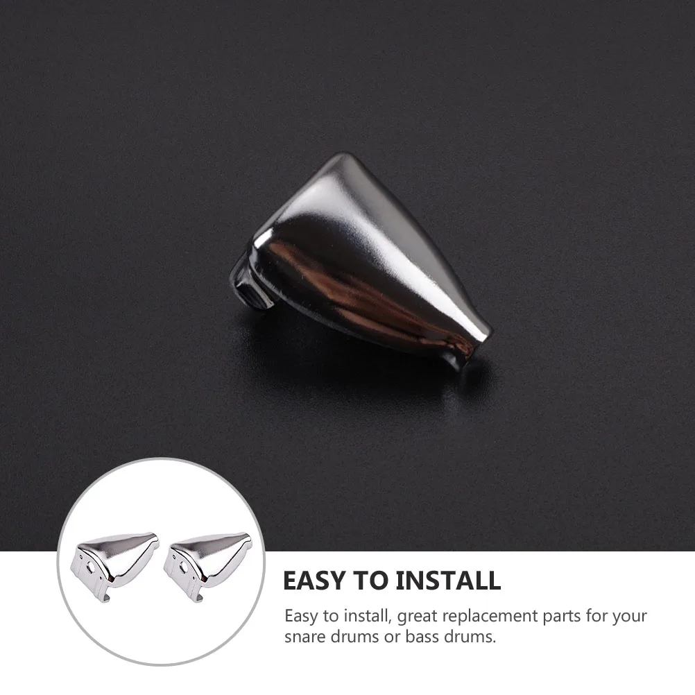 

2 Pcs Iron Drum Hook Accessories Claw Hooks Bass Mount Accessory Part for Kit Parts Claws