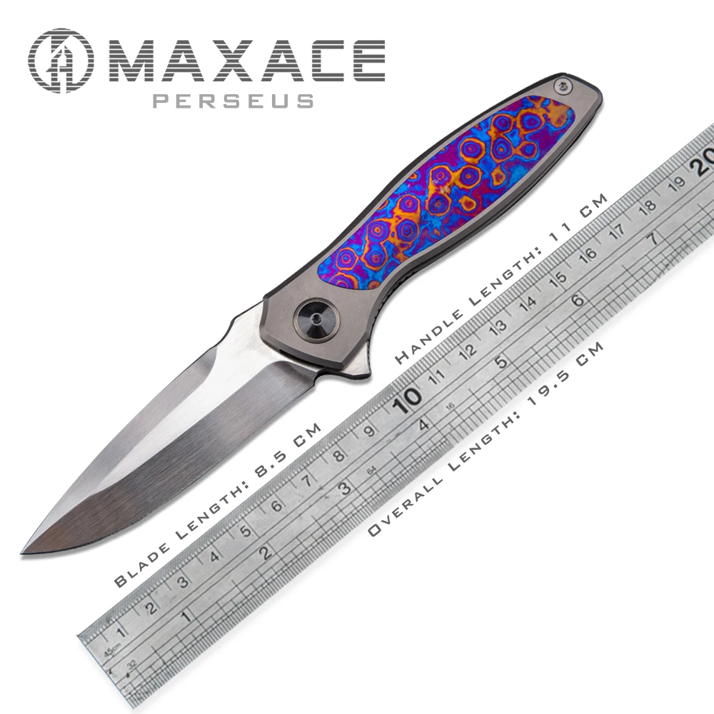 Maxace Perseus Folding knife pocket knife camping portable outdoor fruit knife Survival Self-defense Collection And Gift