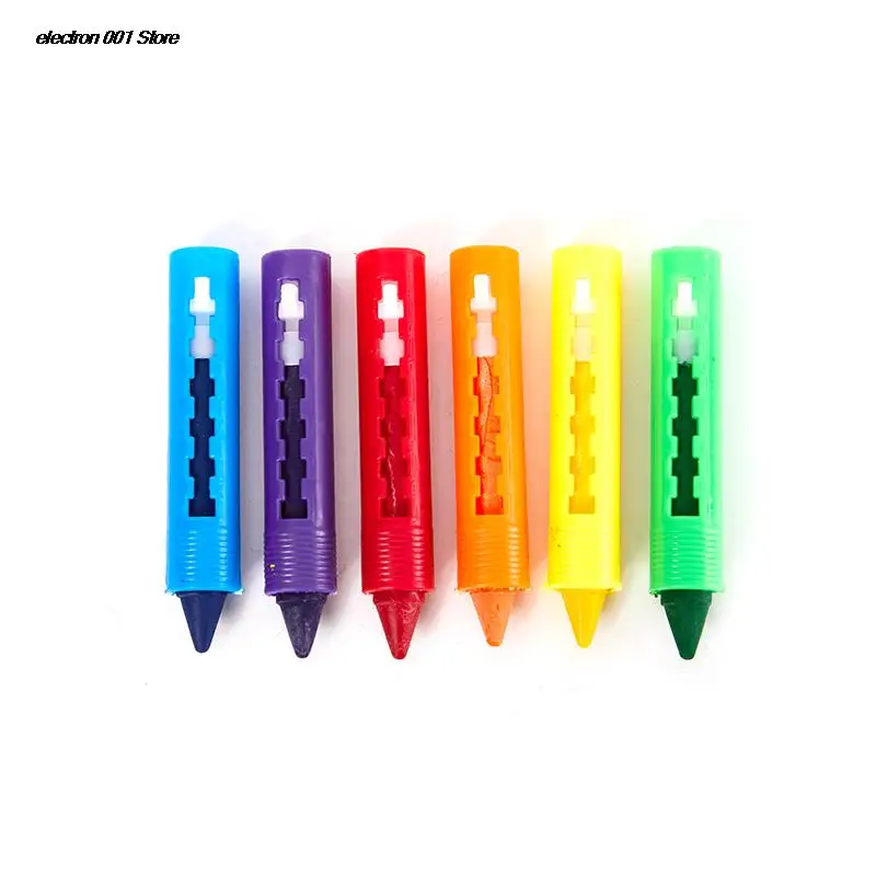 6Pcs Washable Crayon Kids Baby Bath Time Paints Drawing Pens Toy for Halloween Makeup writing utensils image 3