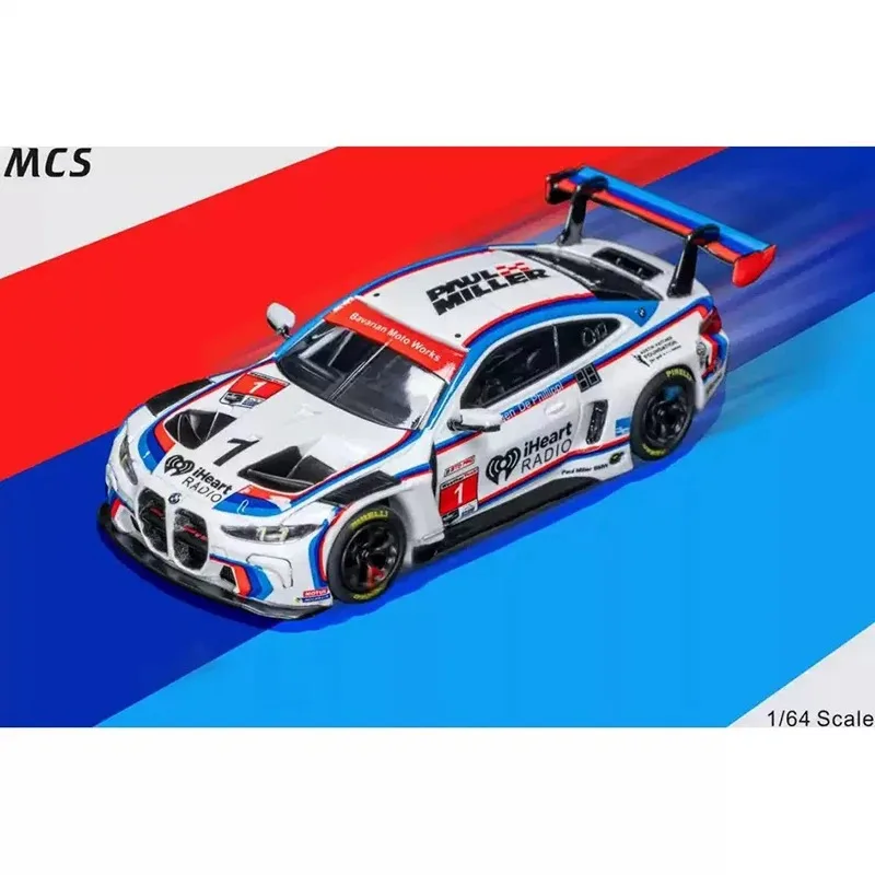 MCS Diecast 1:64 Scale M4 GT3 Alloy Simulation Car Model Collection Display Toy Gift Static Pendants