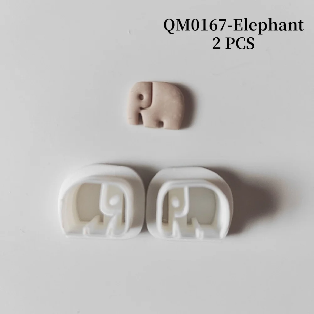 Mini-Tiere, weiche Keramik, Polymer-Ton-Schneider, Welpe/Elefant/Fuchs/Eisbär/Schwan, Formen für Schmuck, Anhänger, Ohrringe, Herstellung von Form – Detail 8