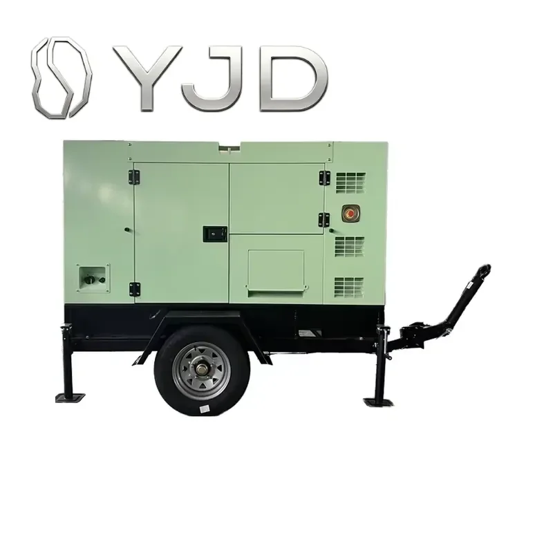 Hot Sale High Quality Engine Portable Power Generator Mobile Power 3 Phase 50hz Trailer Type Generator 20kva 30kva