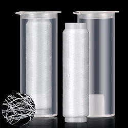 2Pcs Bait Elastic Thread 0.2 mm Length 656 ft Per Spool Stretchy Invisible Fishing Line Clear Fishing Thread