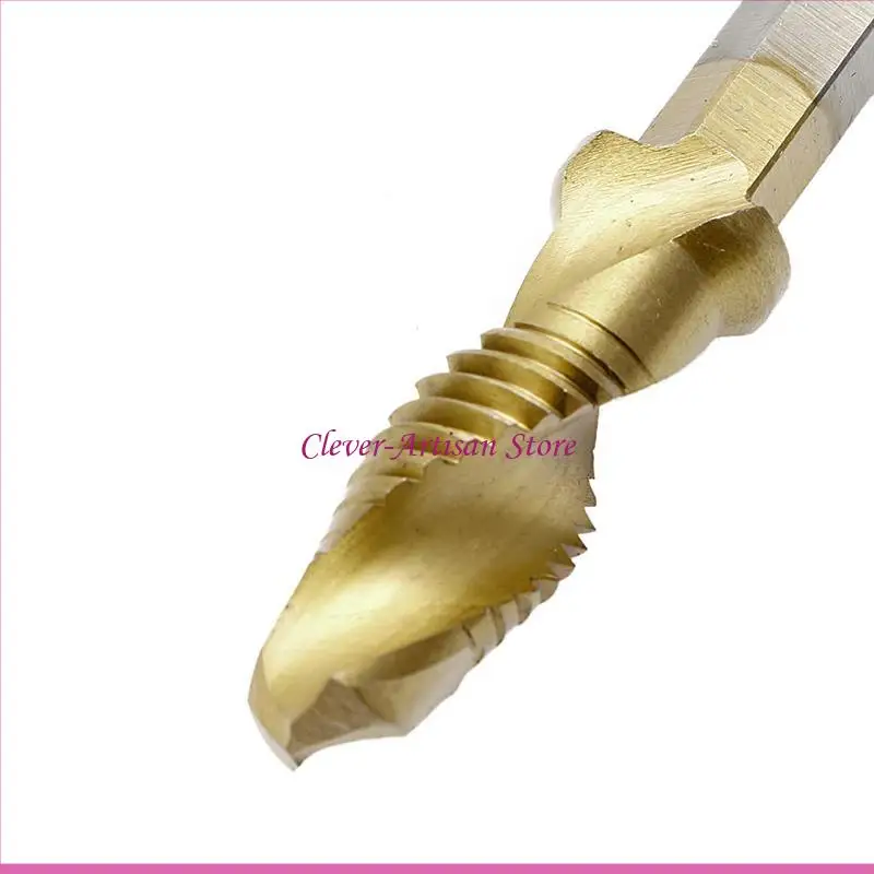 

E06B 1 Set Shank M3-M10 for Titanium Plated HSS Hand Screw Thread Metric Tap Dril