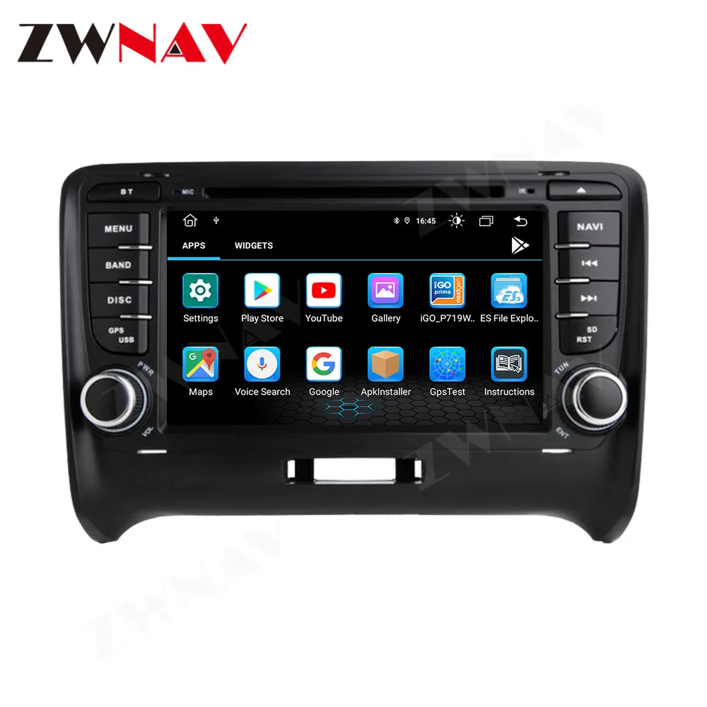 7'' For Audi TT Android12 Car Radio Auto Touch Screen Dual-side Buttons GPS Navigation Wireless Carplay Stereo Multimedia Player