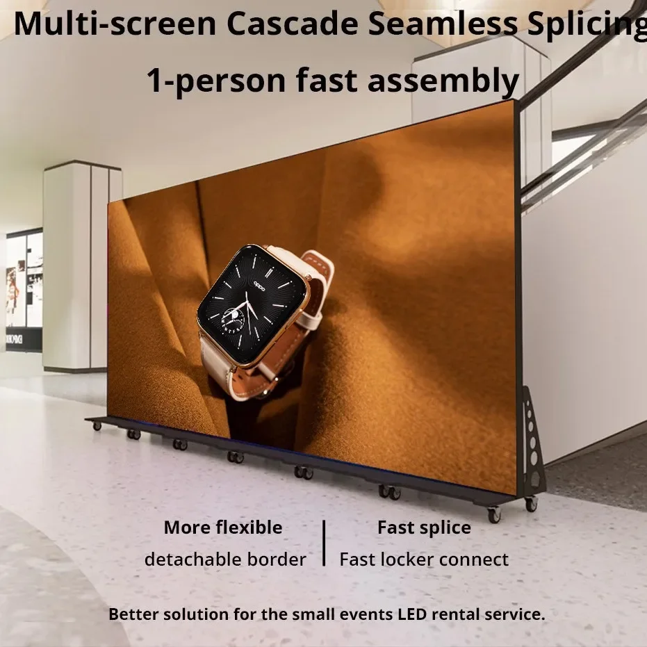 Removable foldable vertical led poster screen electronic advertising machine