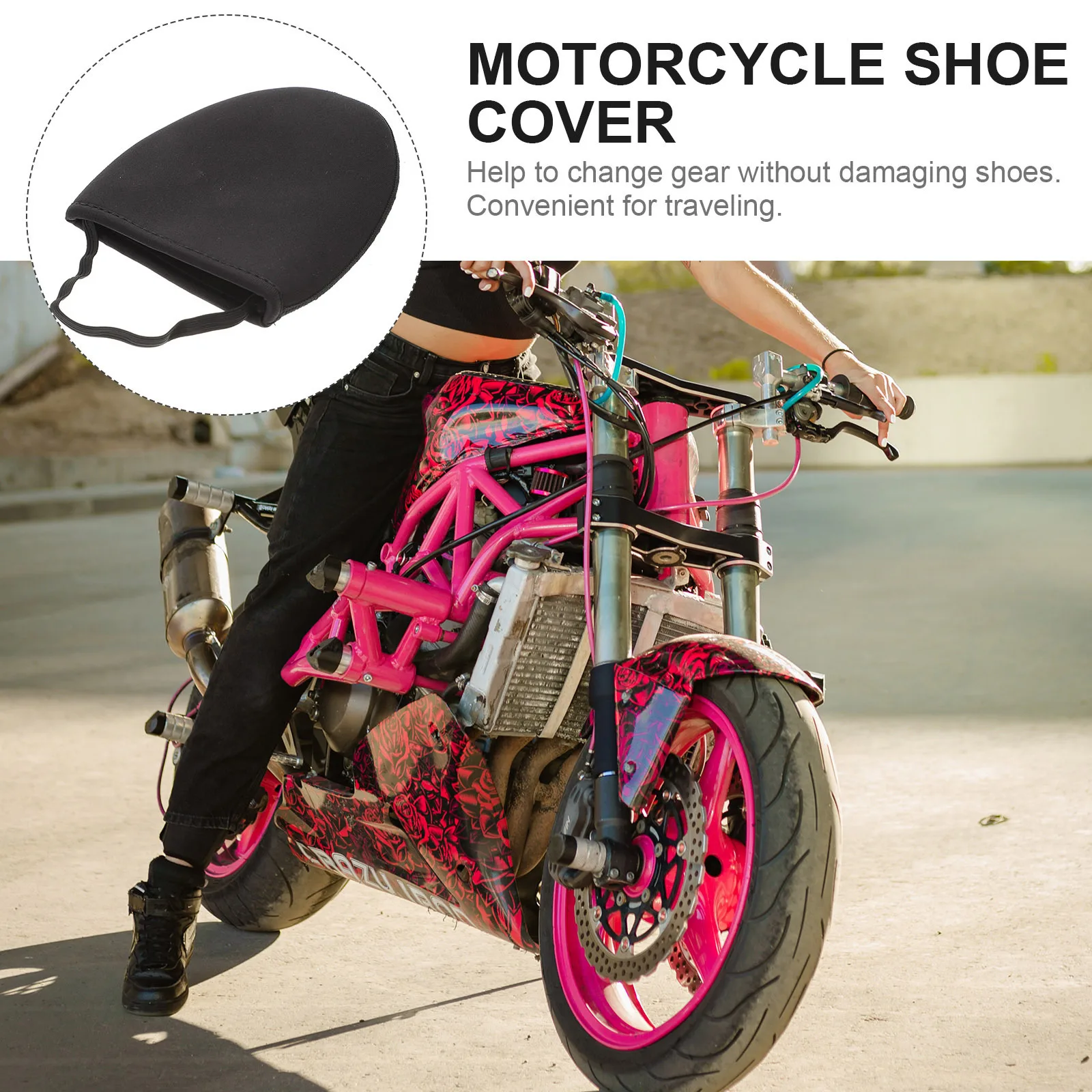 دراجة نارية حذاء واقية والعتاد شيفتر الملحقات مقاومة التمهيد الحرس للرجال النساء الدراجين العالمي صالح L الحجم #5