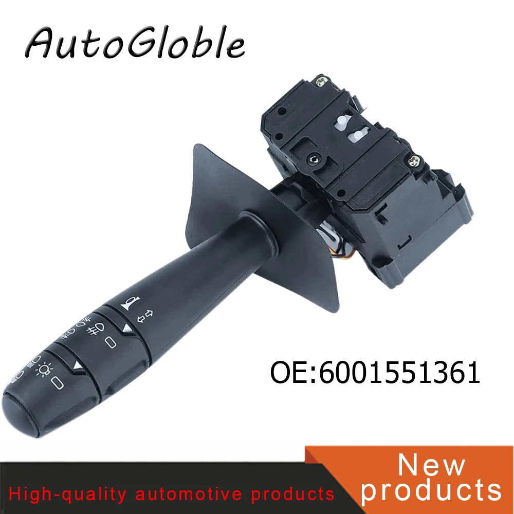 Interruptor de sinalização de direção para Renault Logan, Tondar Dacia Sandero, Indicador de coluna direção, Stalk, Novo, 6001551361