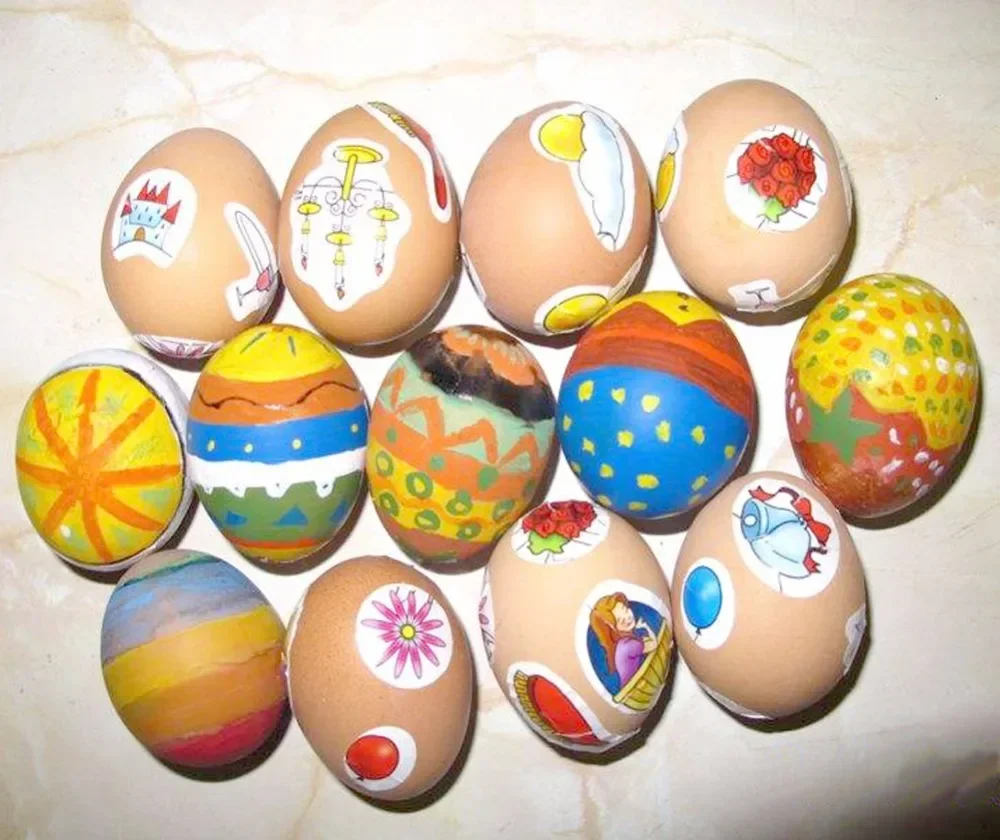 Huevos de Pascua de 50/100 piezas para niños, juguetes para dibujar, pintar, animales de granja, juguetes para pintar, Montessori