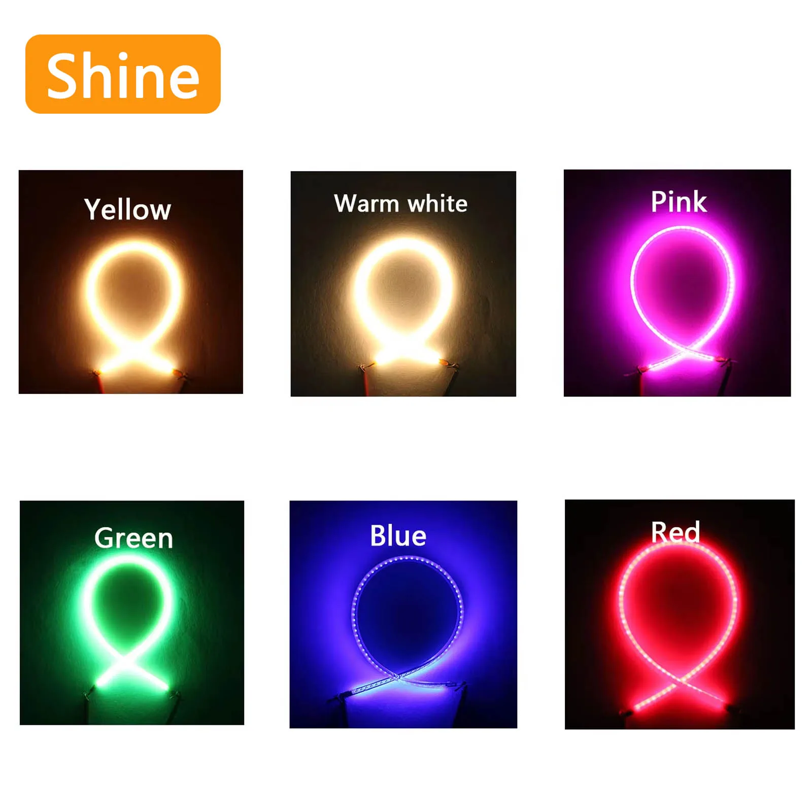 100pcs LED Filament Lamp Parts DC3V 145mm Warm Retro Edison Bulb LED Diodes Flexible Filament For Christmas Decorative Lamp