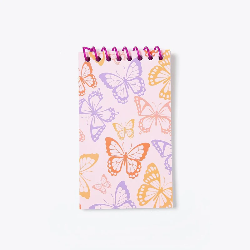 1PC Color Printed Pattern Notebook Portable Coil Empty Page Hand Account Notepad School Office Student Notebook Planner Supplies