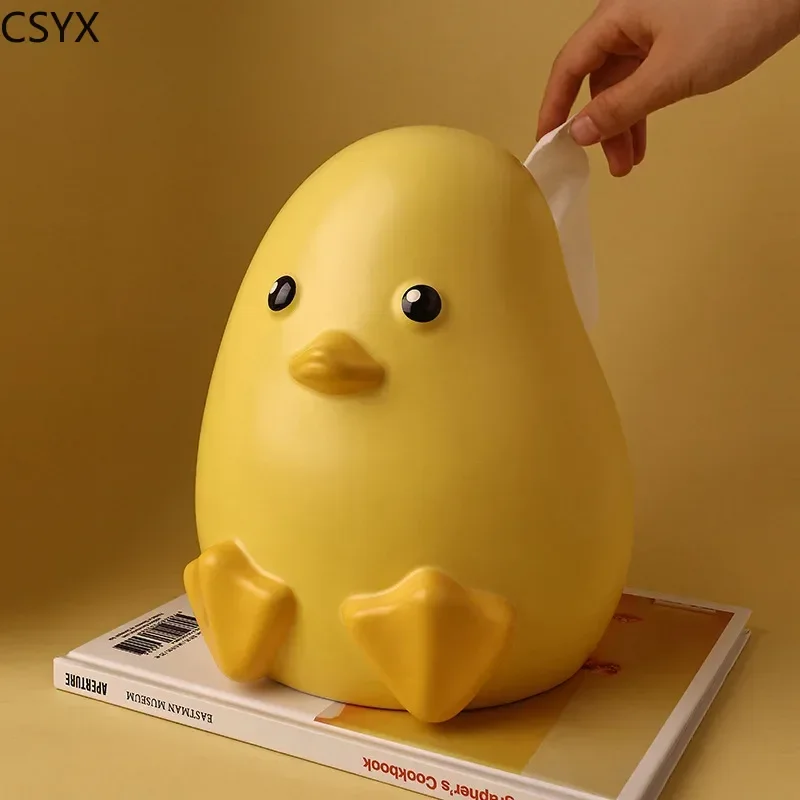 

Cartoon Duck Design Ceramic Tissue Box, Elegant Home & Room Decor for Living Room, Dining Table & Coffee Table