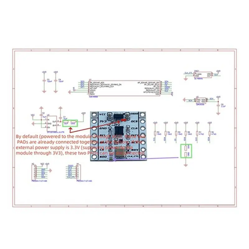 Realizzato per localizzatori Slimevr per progetti fai da te compatibili 5 pezzi ICM-45686 IMU + QMC6309 Modulo magnetometro
