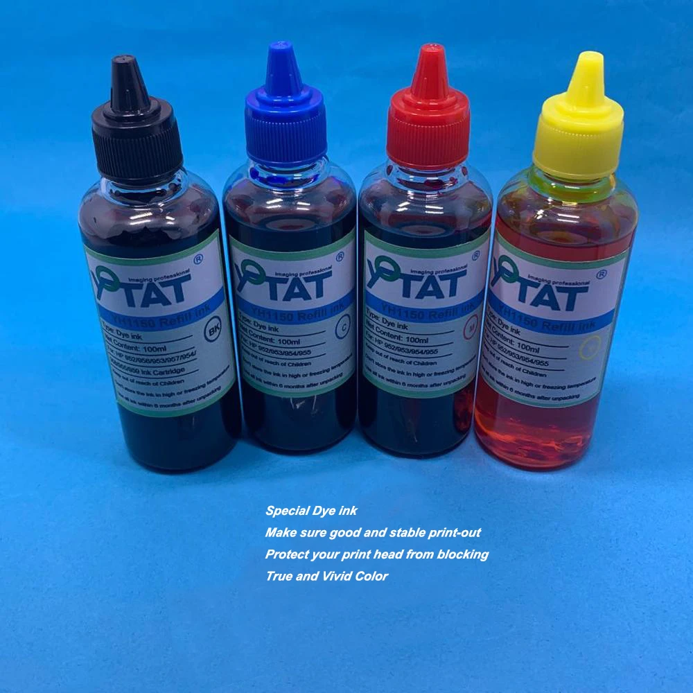 

400ml Dye Ink Refill kit for HP 952 953 954 955 711 950 951 932 933 Ink cartridge CISS for HP Inkjet Printer