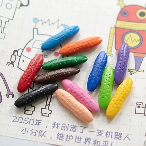 

24/12pcs Clean Hands Children Peanut Crayons washable Safe And Non-toxic Water-soluble Paintbrush Painting Kids Best Gift Pen