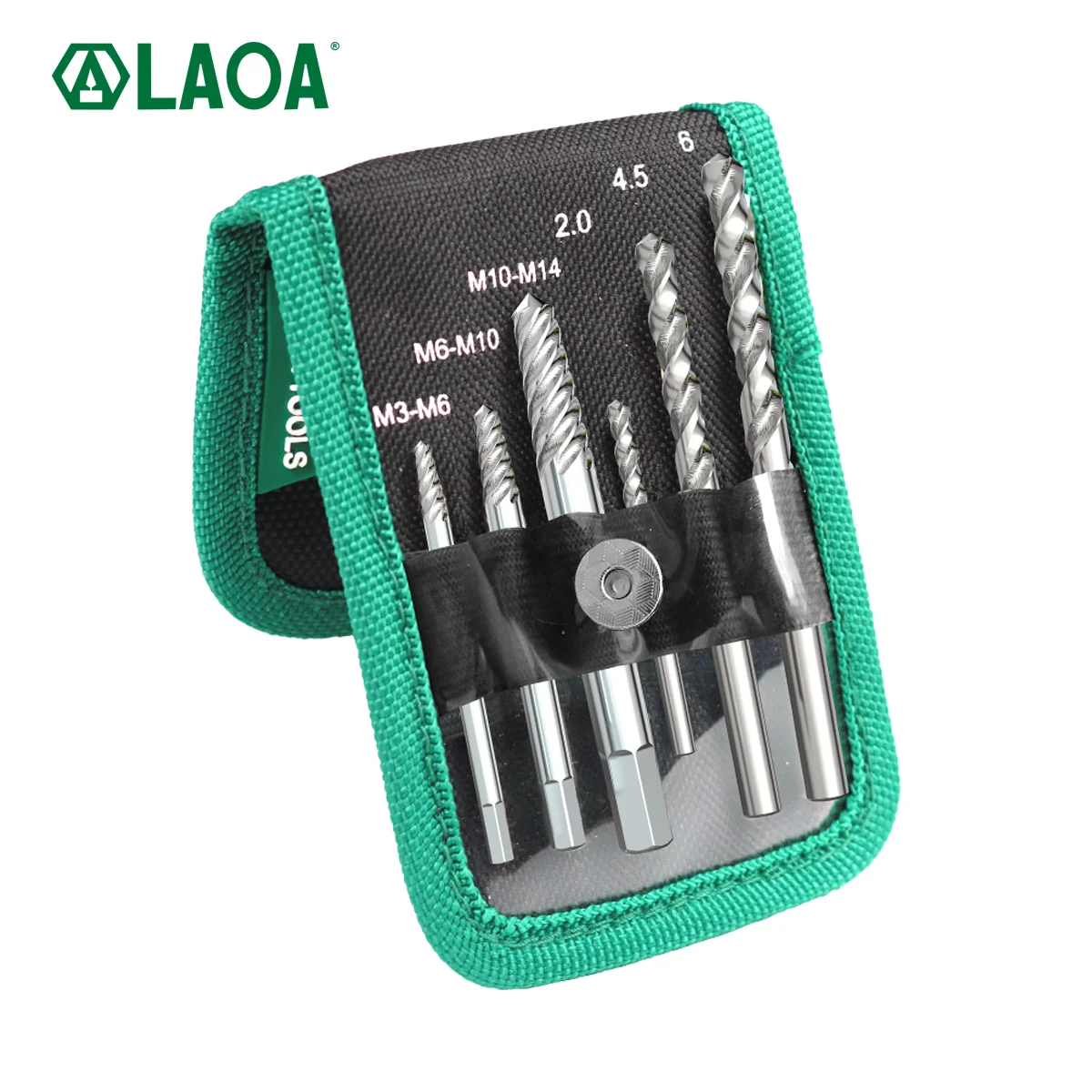 

LAOA Damaged Screw Extractor Kit Professional Remover Tool Set For Broken Bolts Nuts And Studs With Easy Out Drill Bits
