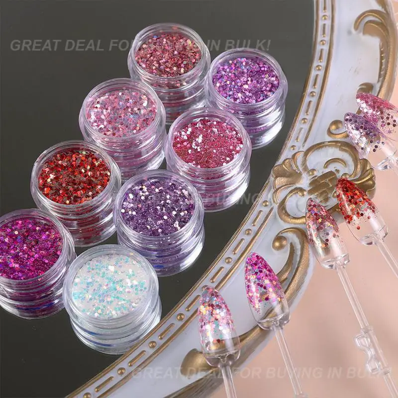 Ice Through Patch Healthy Ingredients Nail Art Accessories Clearly Popular Long Lasting Smooth Accessories Glitter Sequins