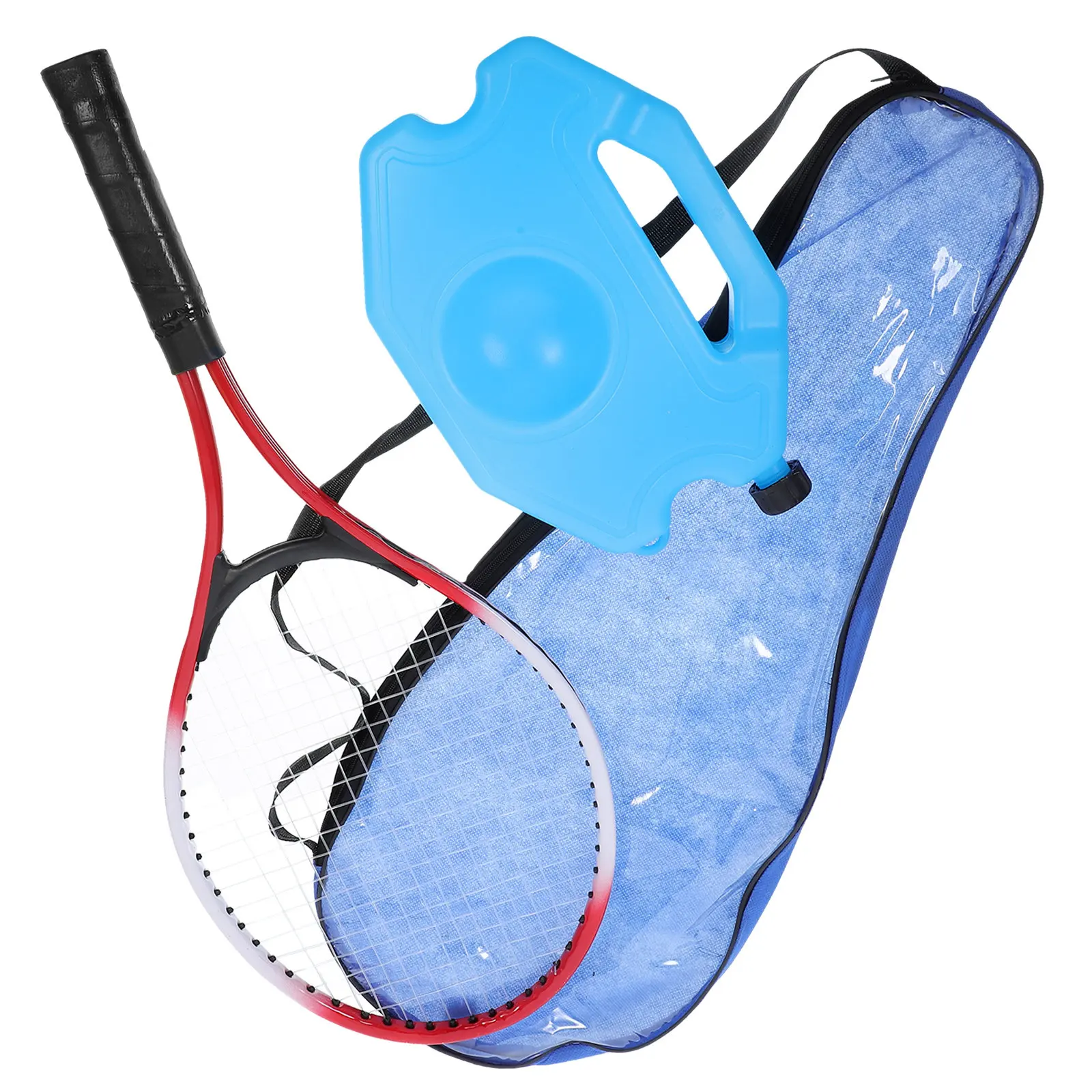 

1Set Tennis Training Equipment Rebound Practice Kit High Durability Carbon Fiber Iron Material for Beginners Parents Play