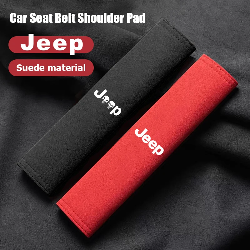 

Автомобильный ремень безопасности, защита плеч, подушки, аксессуары для Jeep Renegade Wagoneer Avenger Recon Wrangler JK Gladiator C