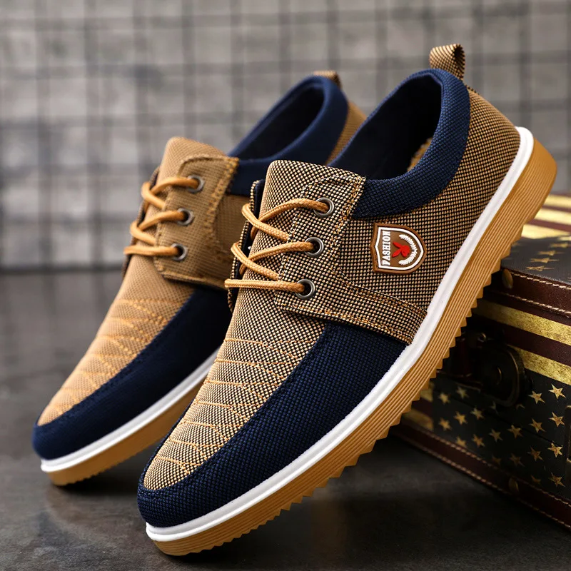 Men Casual Shoes Breathable Canvas Shoes Soft Espadrilles for Men Loafers Sneakers Comfort Driving Footwear tenis masculino