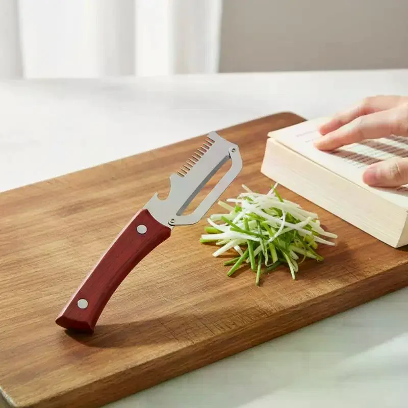 Kitchen Tool Stainless Steel 5-in-1 Peeler for Vegetables Onions Fruits for Easy Cooking Tasks