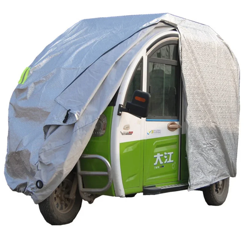 Four wheeled elderly scooter rain cover thickened fully enclosed tricycle electric motorcycle clothing car cover sunshade