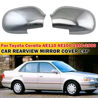For Toyota Corolla AE110 AE100 1996-2000 Car Sticker Rearview Side Mirror Cover Wing Cap Exterior Door Rear View Case Trim