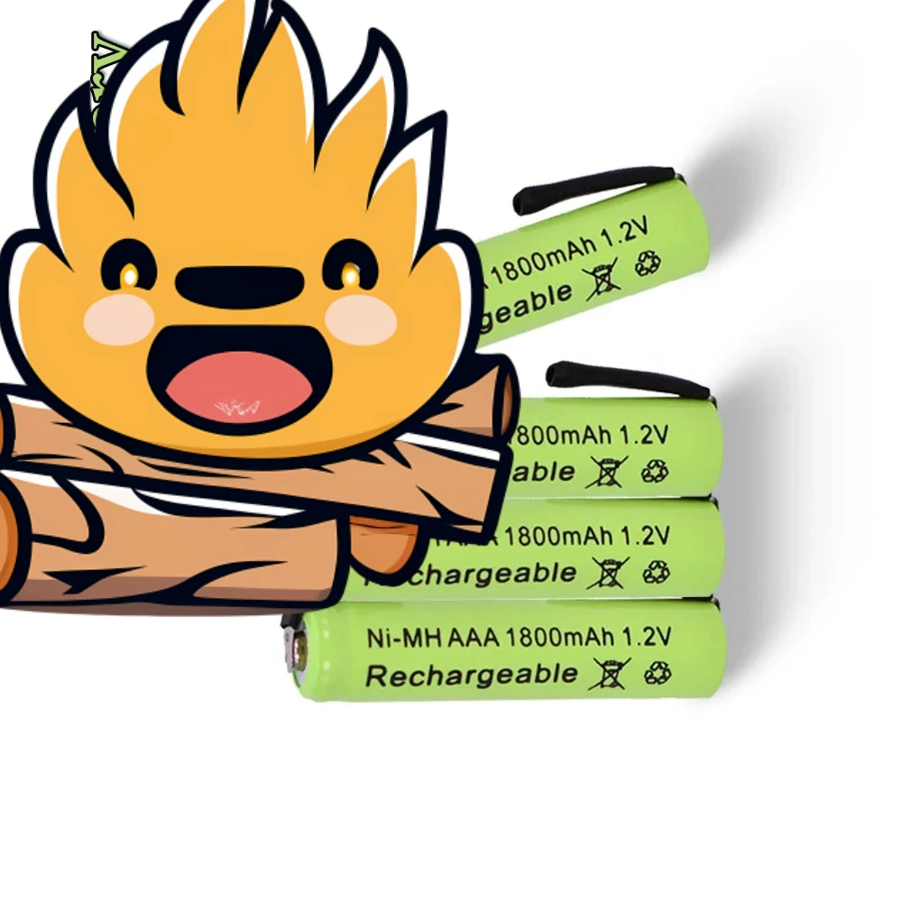 

1800mAh AAA 1.2V Quality Ni-MH Rechargeable Battery Rechargeable Battery 3A Baterias