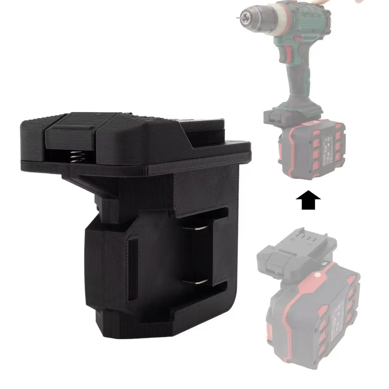 Dual-Adapter für Lidi Parkside PAP 20 A1, PAP 20 A3, PAP 20 B1, PAP 20 B3 X20V Team Series Akku zur Verwendung mit Parkside X20V Werkzeug 18V