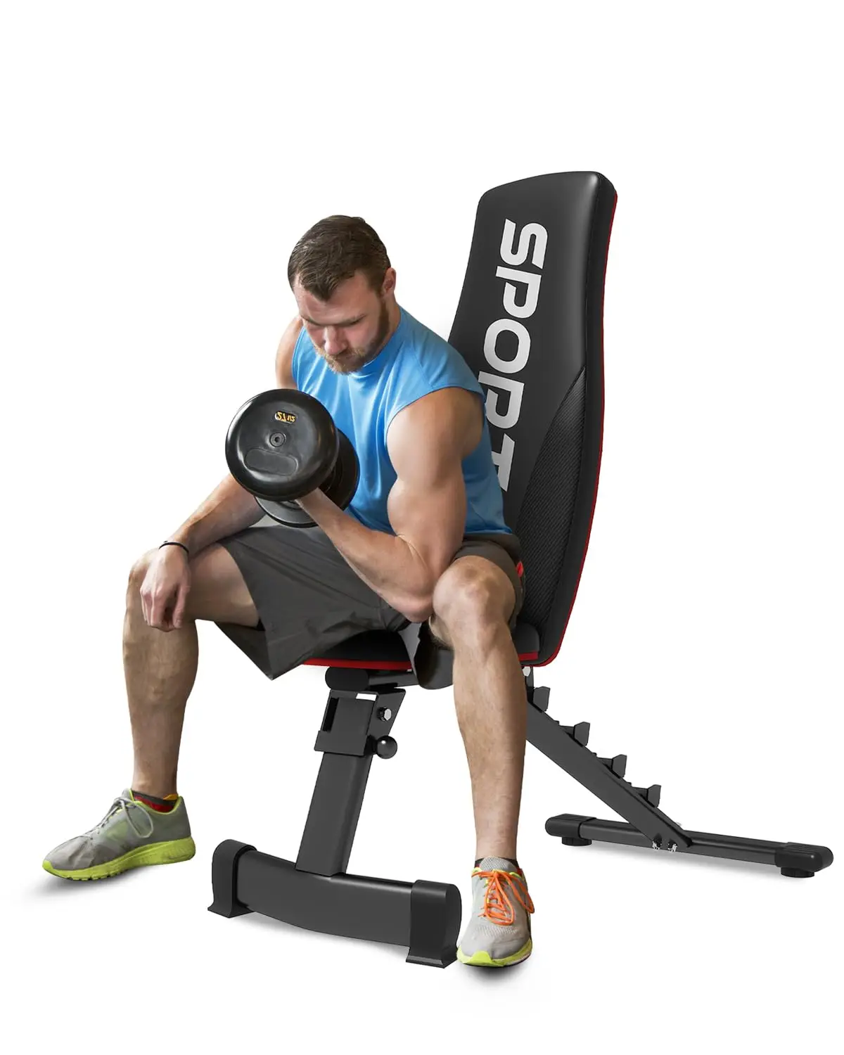 

Foldable Weight Bench For Home Gym, Adjustable Incline Multi-Purpose Workout Bench, 660LBS Capacity