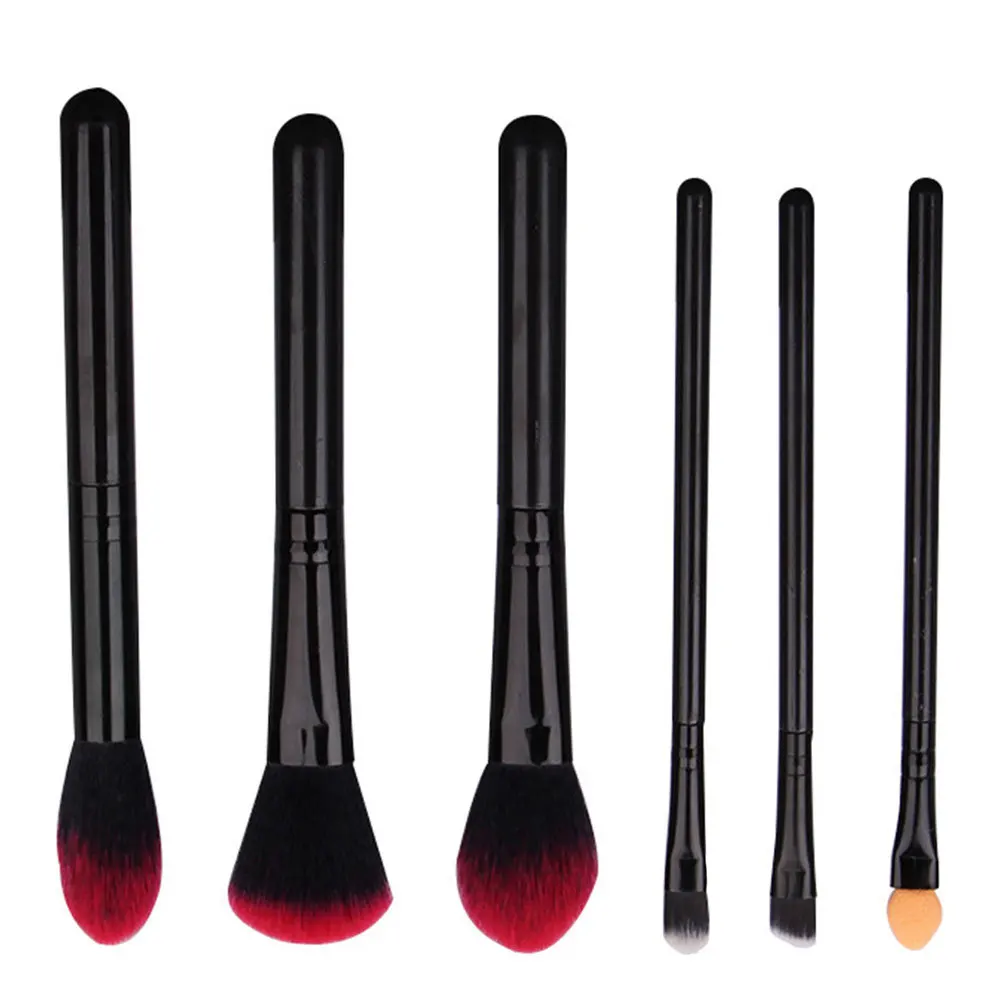 6-delige make-upborstelset Zachte haren voor foundation Concealer Poeder Blush Oogschaduw Dames Cosmetica Gezicht Schoonheidstools