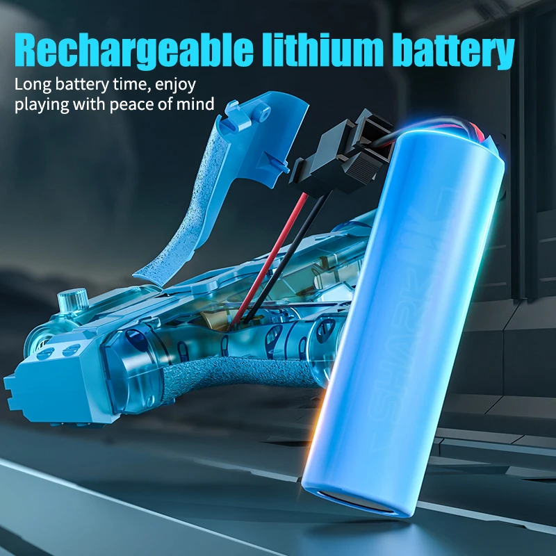 ไฟฟ้าน้ําปืน,ความจุสูง Squirt ปืน 26 ฟุตพร้อม Light Up สําหรับฤดูร้อนชายหาดกลางแจ้งสระว่ายน้ําของเล่น