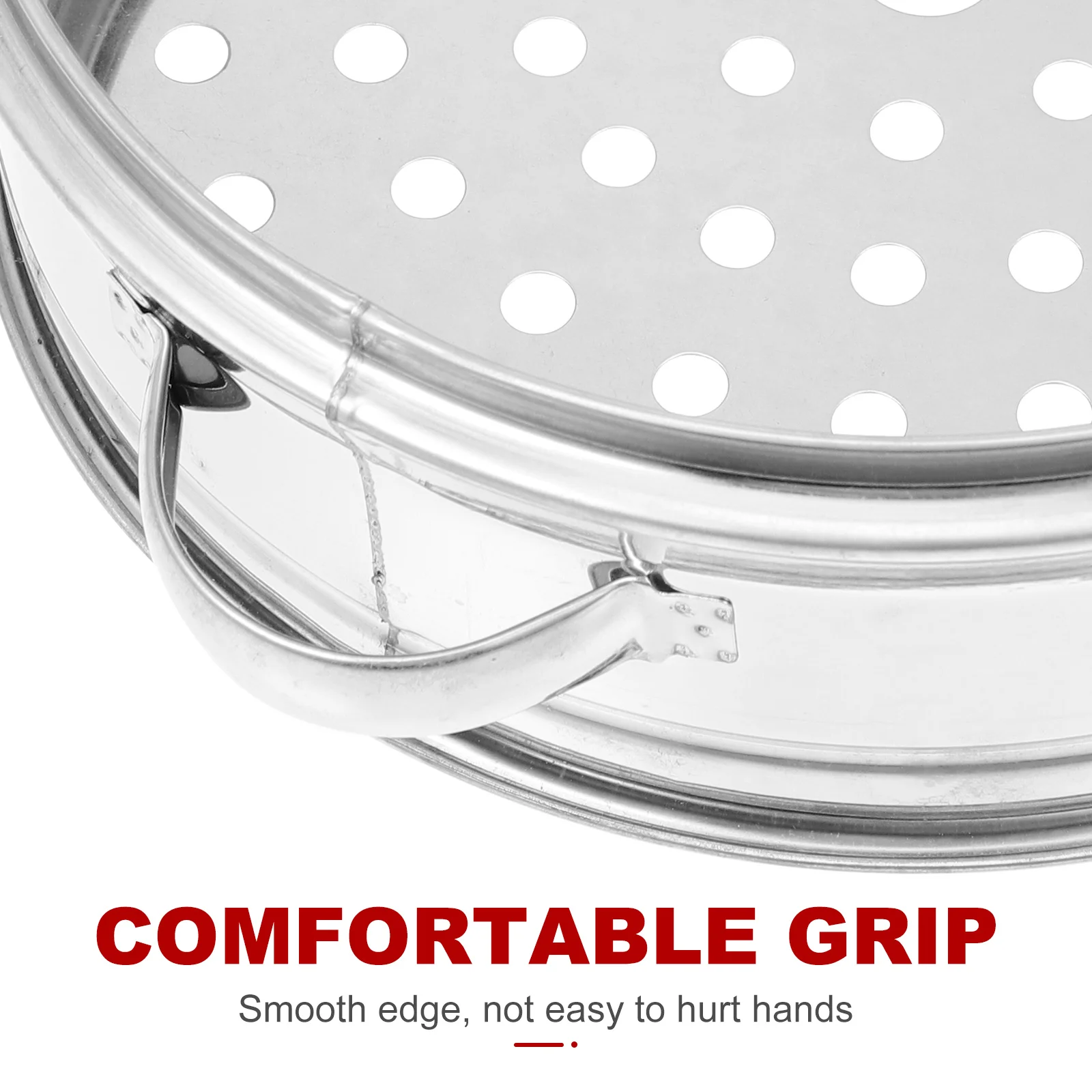 

Large Capacity Stainless Steel Steamer Dish Perfect for Buns Dumplings Corn Fish Steam Cooking Fast Drain Holes Easy Storage