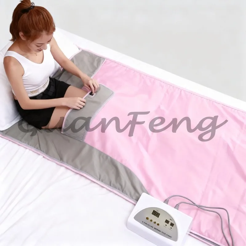 Body Detox Moisture‑Removal Sauna Wrap Blanket, Portable Adjustable Temperature Sauna Blanket for Home Relaxation Therapy Use