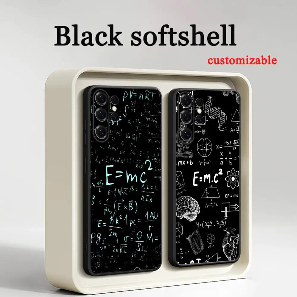 Cool ins funny formula equation  Phone Case For Samsung Galaxy S26 S25 S24 S23 S22 S21 Plus Ultra Note20 Soft Black