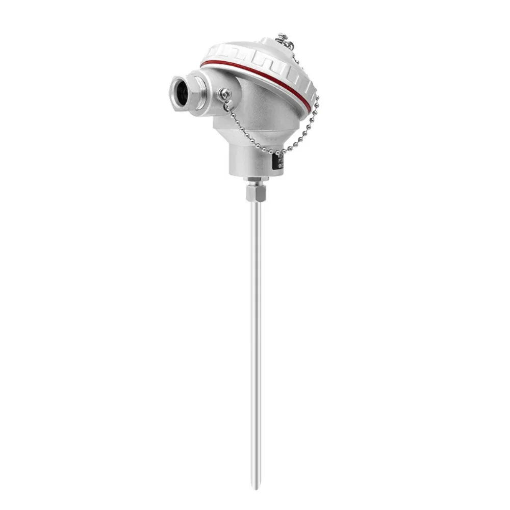 High temperature thermal resistance pt100 temperature sensor, waterproof platinum resistance armored temperature transmitter