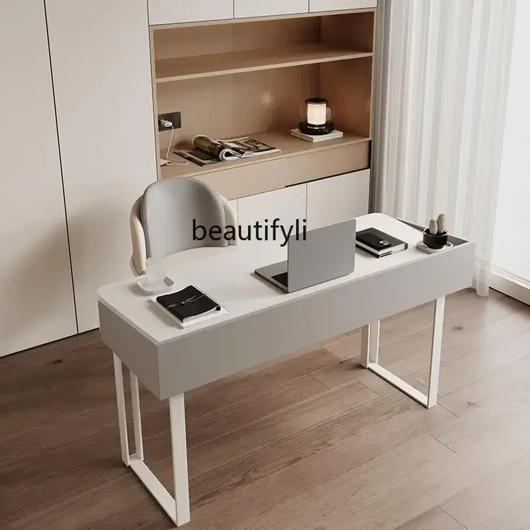 E153 Cream wind slate desk creative modern desk student computer table dresser integrated
