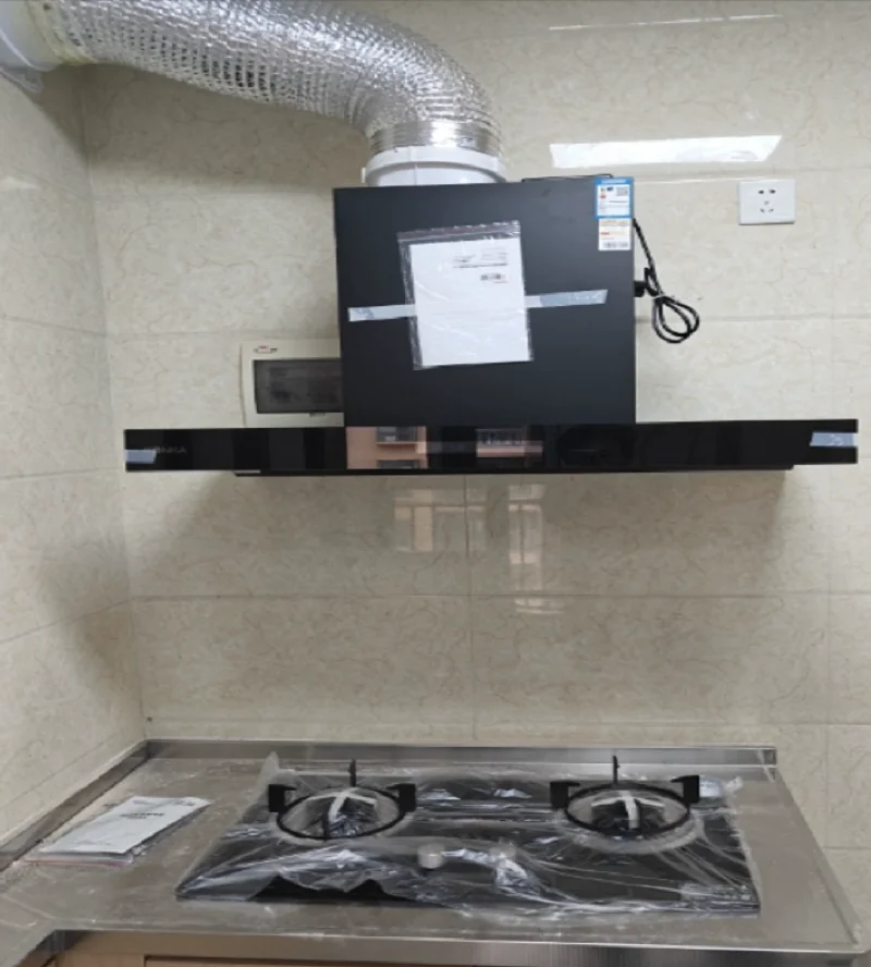 220V Haipai Goodwife Top Suction Range Hood Kitchen High Power Smoke Extractor with Auto Clean EB