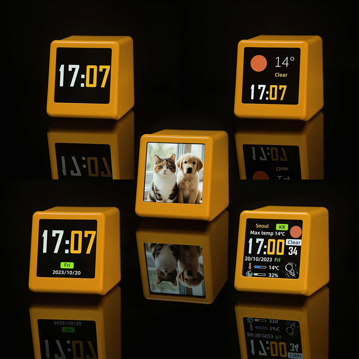 Mini WiFi Weather Clock Digital Desk Clock Required Real Time Weather Station