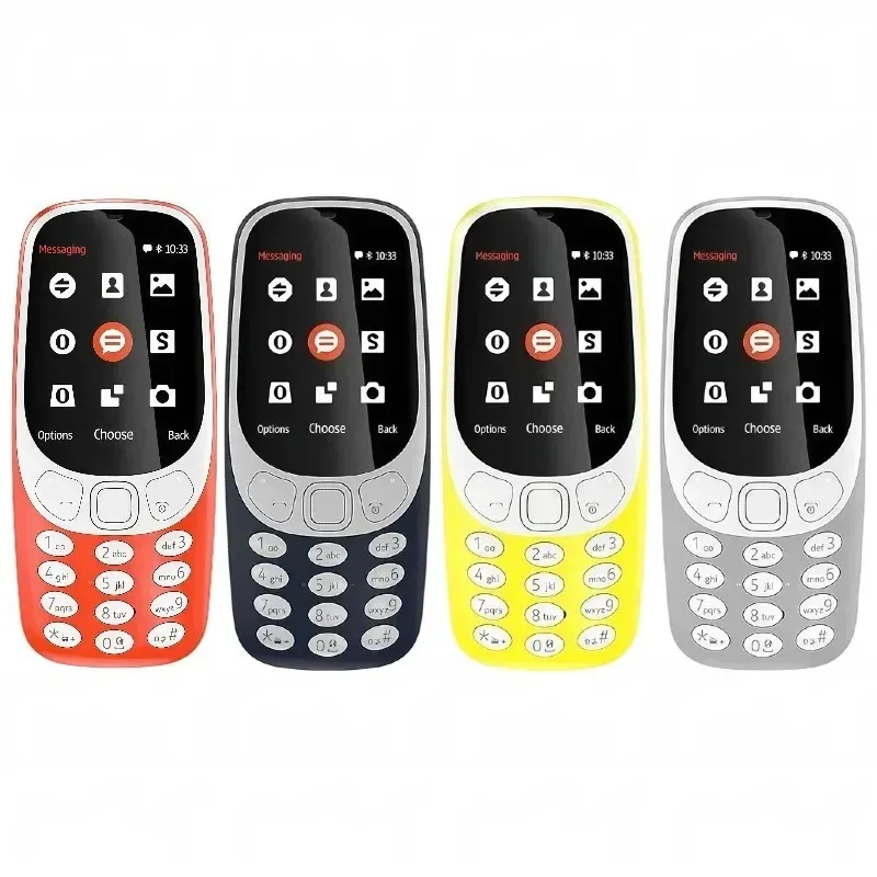 Factory Unlocked Phones Nokia 3310 2017 Version 2G GSM Dual SIM Dual Standby Classic Straight Keypad Feature Phone Long Standby