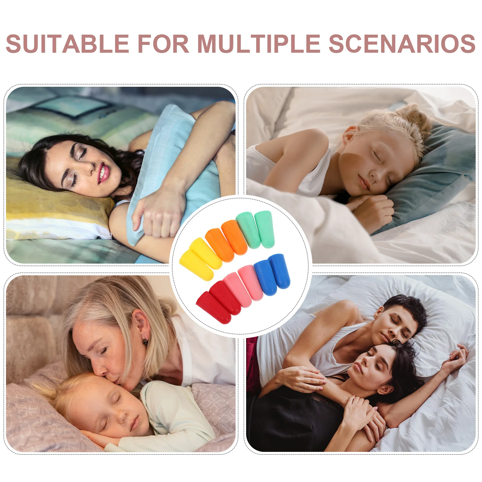 مكافحة الضوضاء الأذن المقابس رغوة لينة للنوم دراسة العمل السفر الشخير عازلة للصوت حماية السمع سدادات الأذن الهادئة