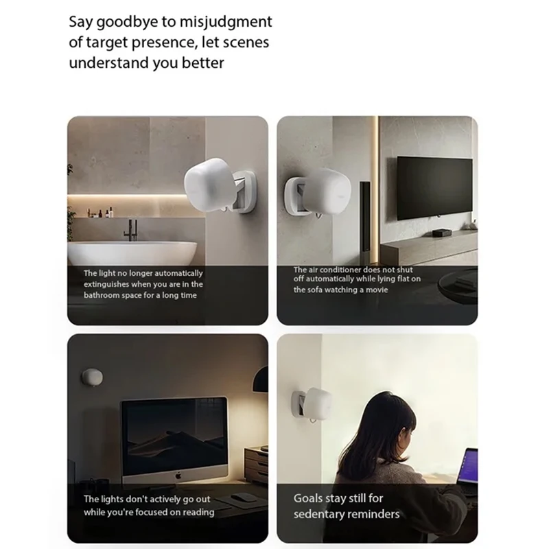 Aqara FP1 Human Presence Sensor ZigBee 3.0 Smart Human body Detector Exists Sensor Smart Home for FP2 APP Aqara home homekit APP - view 2