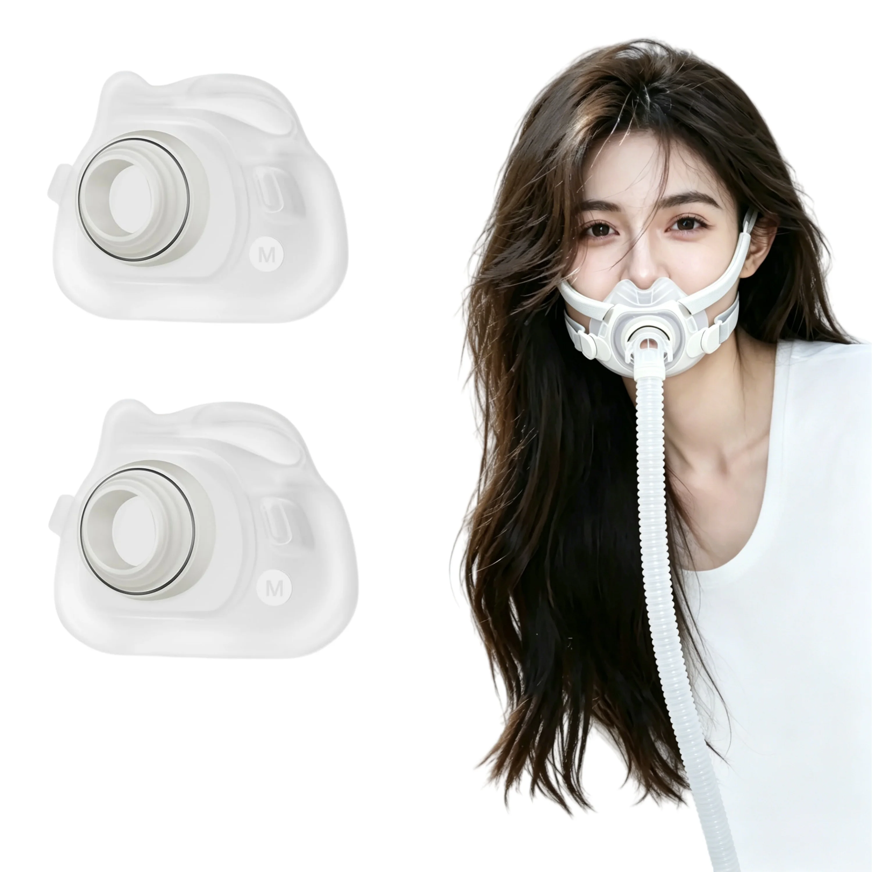 Ersatzkissen für Airfit F40, kompatibel mit dem originalen Airfit F40-Rahmen, Ersatzkissen für die CPAP-Vollgesichtsmaske