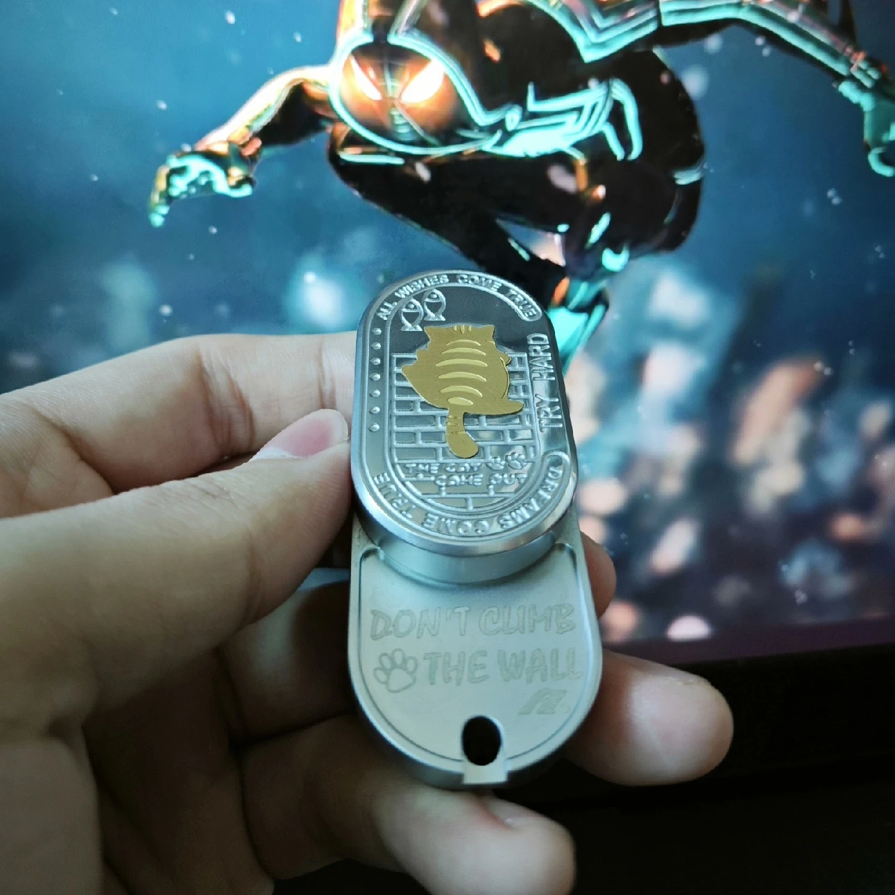 F2 équipement mécanique EDC acier inoxydable Fidget curseur Fidgeting jouets EDC sensoriel Anti-Stress Fidget Spinner jouets