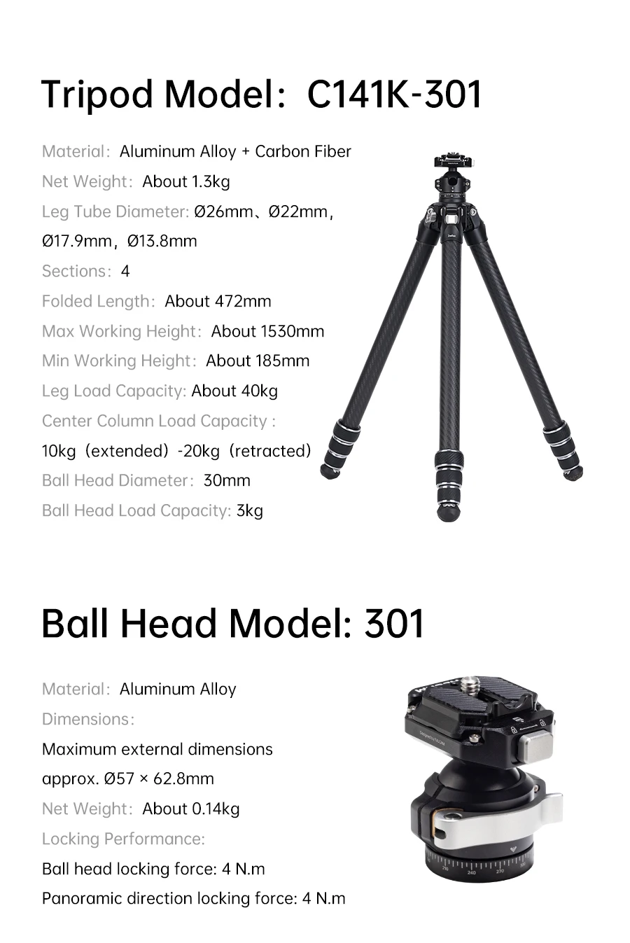 Ulanzi FALCAM TreeRoot Quick Lock Lite Stativ mit F38 Quick Release Upright 360 ° Kugelkopf für DSLR-Kamera, Reisen, Livestreaming – Detail 18