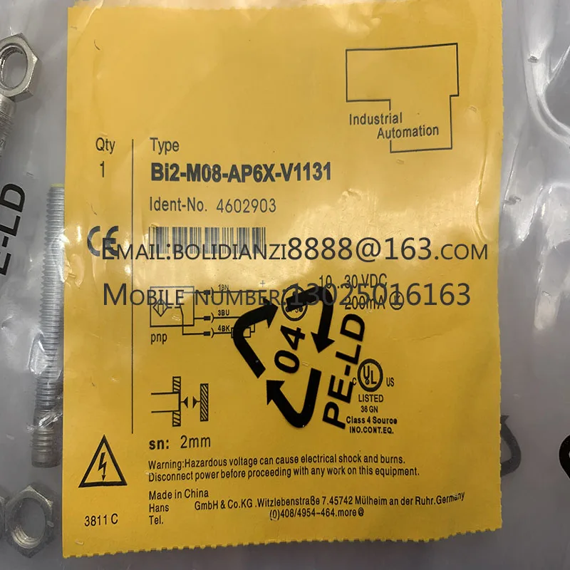 

Совершенно новый оригинальный бесконтактный переключатель BI2-M08-AP6X-V1131 BI2-M08-AN6X-V1131