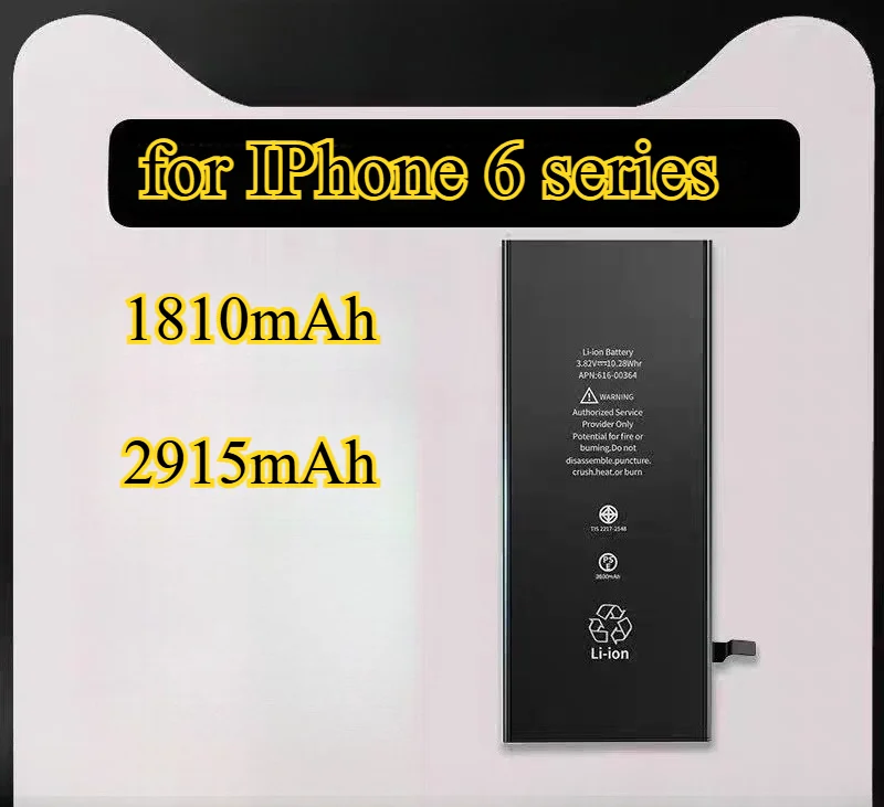 

Модернизированный аккумулятор большой емкости 2915 мАч для IPhone 6/6 Plus A1549/A1522/A1586/A1593, литий-ионный встроенный сменный аккумулятор